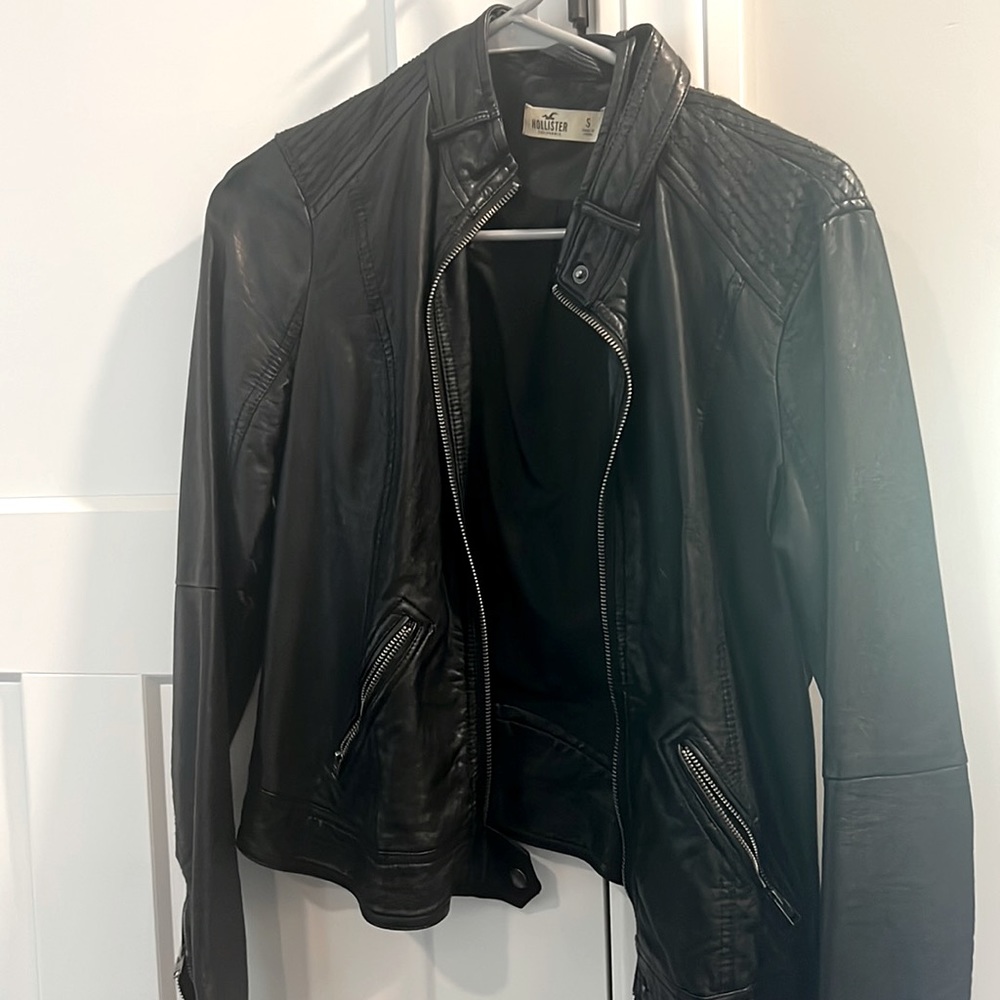 Hollister Womens leather jacket